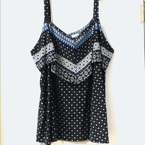 SALE!! AVENUE Size 22/24 blue and black Camisole